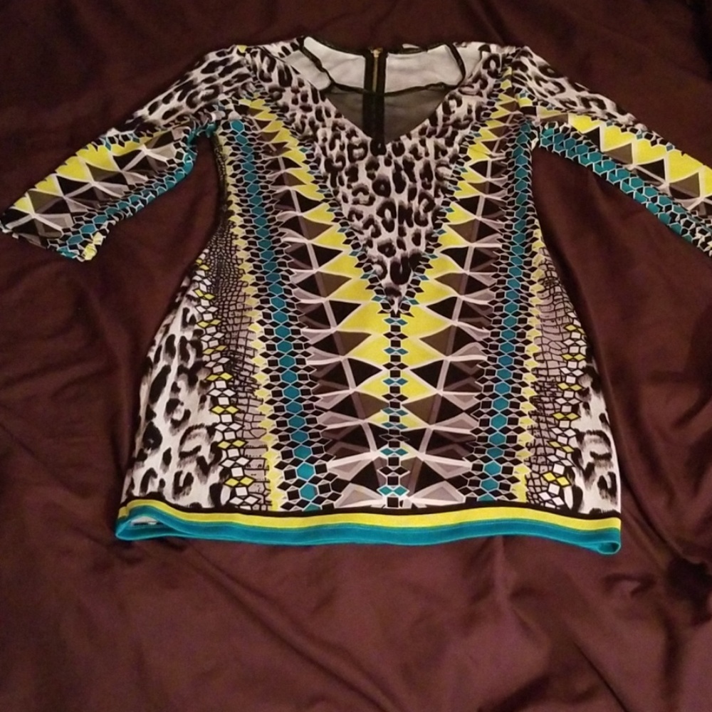 Multi colored mini dress